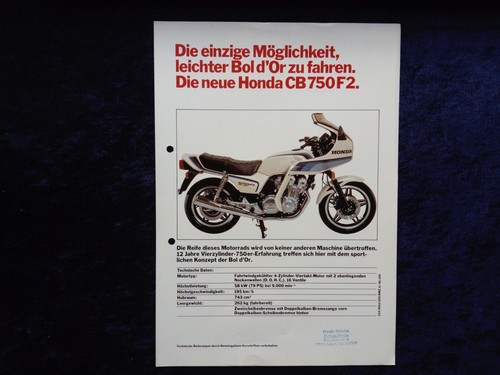 Honda 750 prospekt - honda, cb