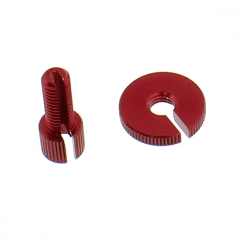 Stellschraube alu rot - alu,