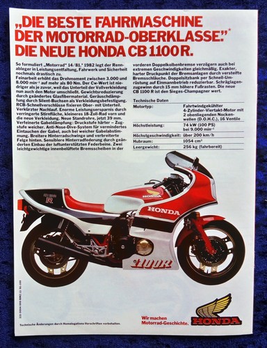 Honda prospekt 1981 - honda, cb
