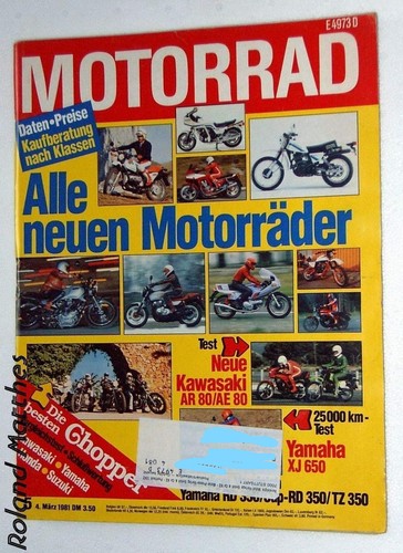 Motorrad yamaha rd - 5-81+yamaha, rd/tz