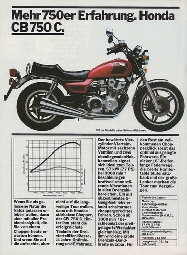 Honda 750 reklame - cb,